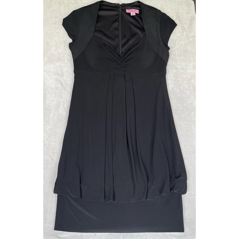 Eliza J Dress Womens 10 Black Event Romantic Elegant Formal Wedding Cocktail